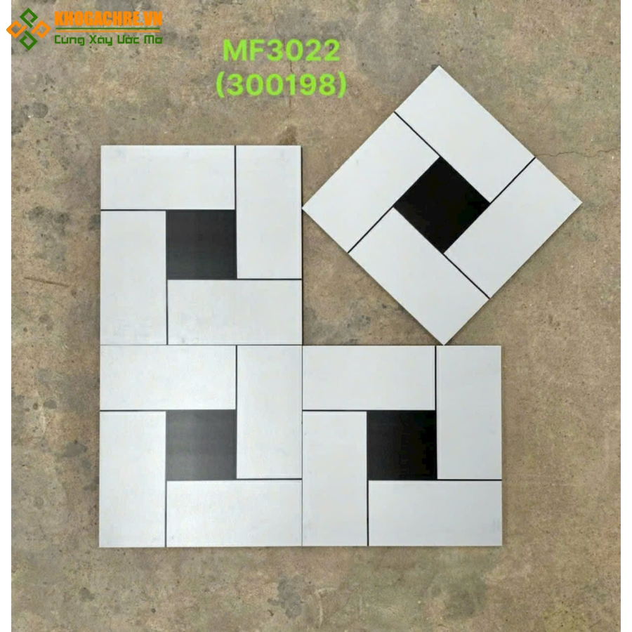Gạch bông ốp vách cầu thang 30x30 trang trí đẹp