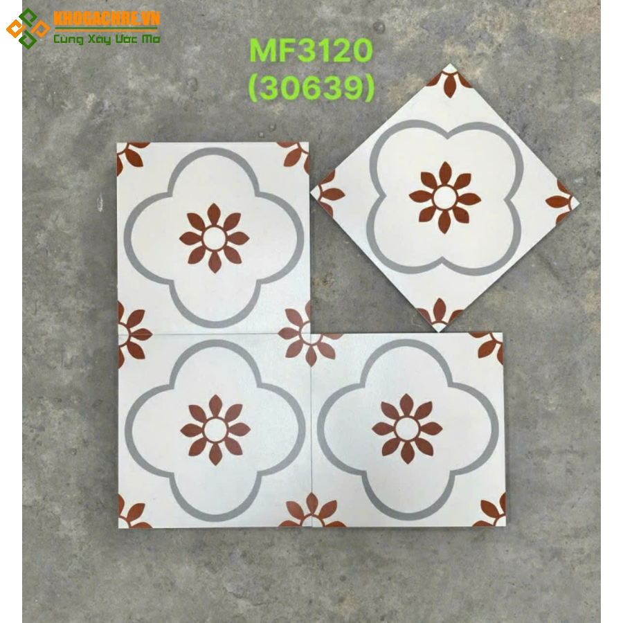Gạch bông nhập khẩu 30x30 lát nền quán cà phê đẹp
