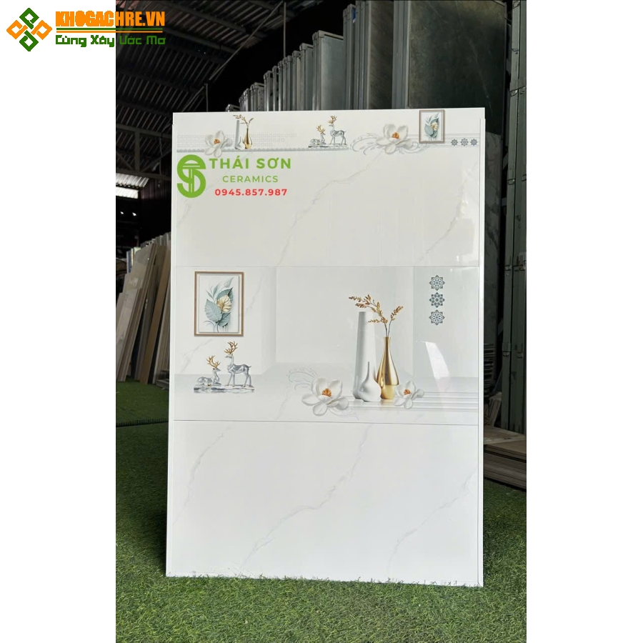 Gạch hà thanh 30x60 trắng vân mây bóng kiếng