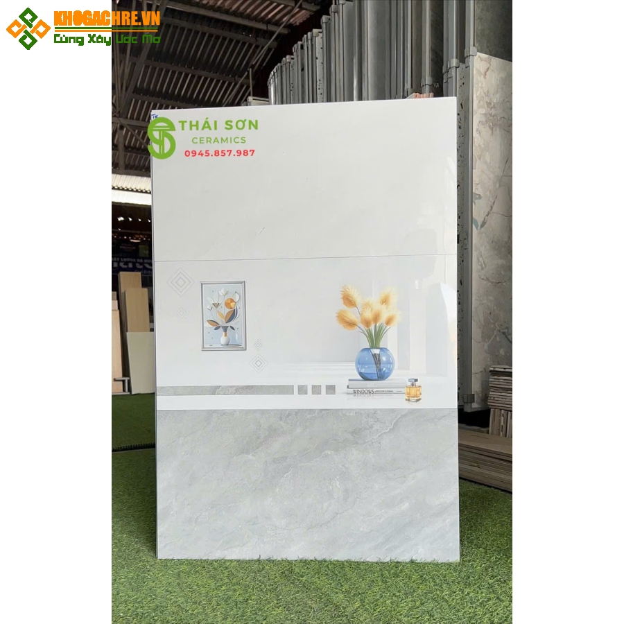Gạch takao vân xám bộ đậm nhạt 30x60 bóng kiếng