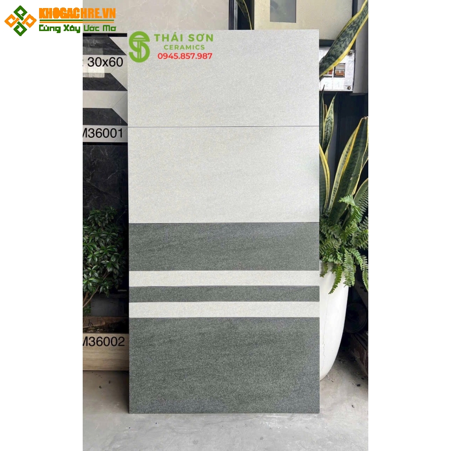 Gạch đá mờ 30x60 ốp tường phòng khách cao cấp