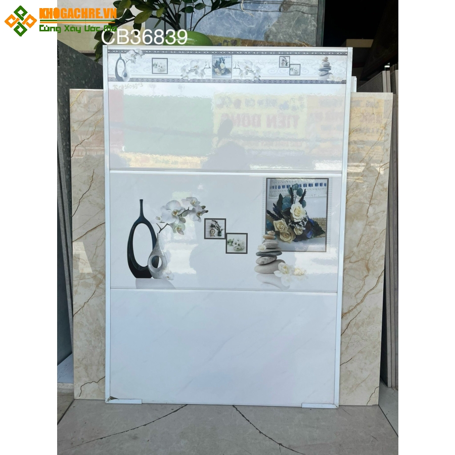 Gạch men ốp tường 30x60 trắng vân giá rẻ