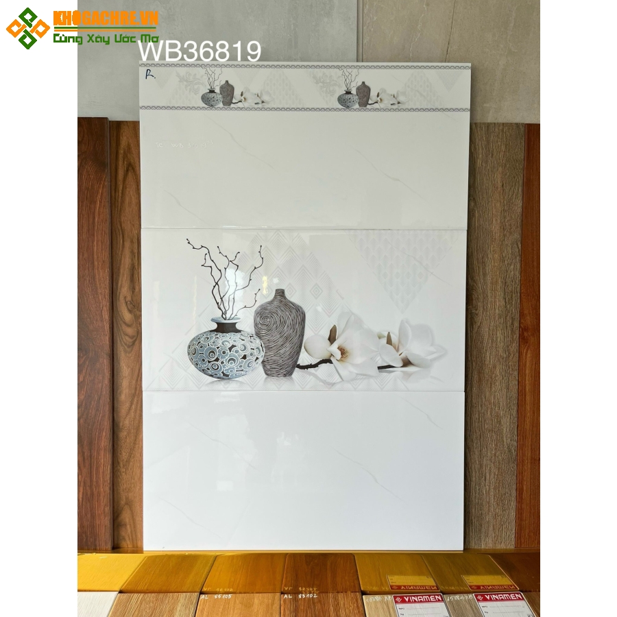 Gạch men bóng trắng vân 30x60 sale giá rẻ