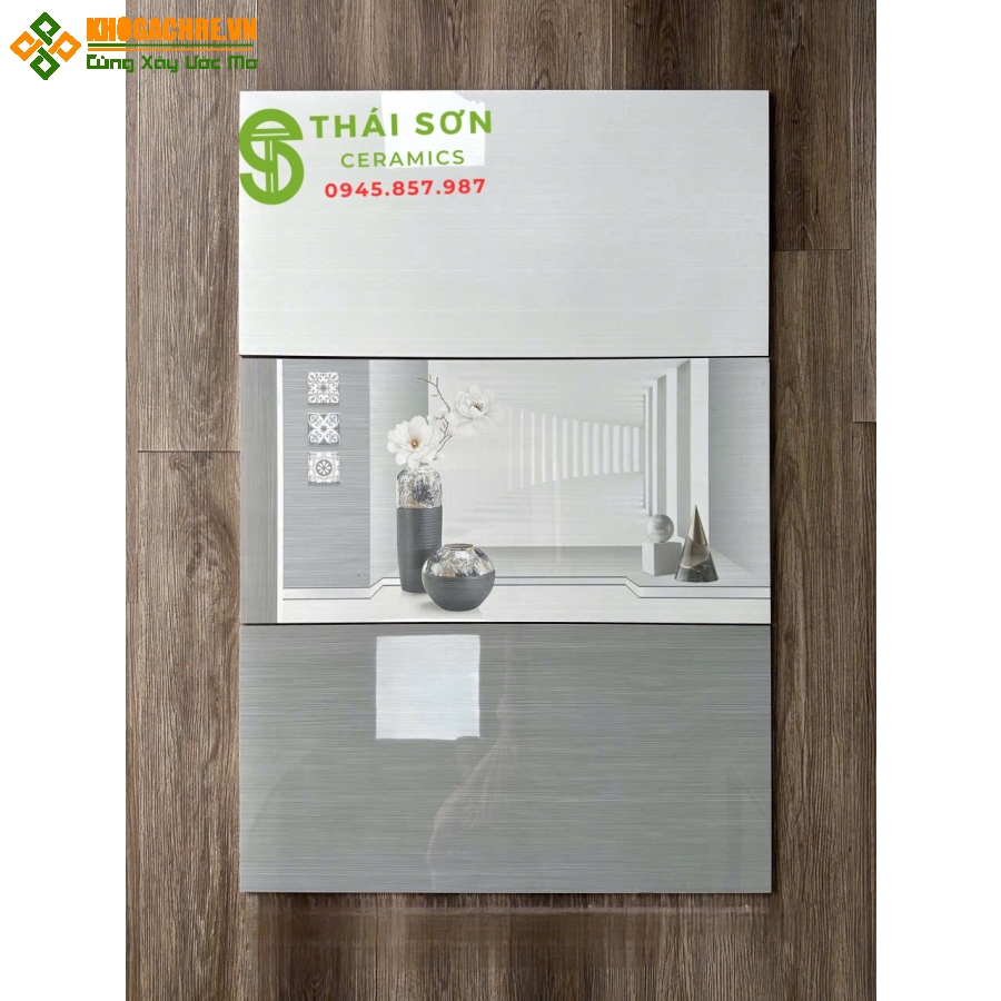 Gạch ốp cmc 40x80 bóng kiếng bộ đậm nhạt
