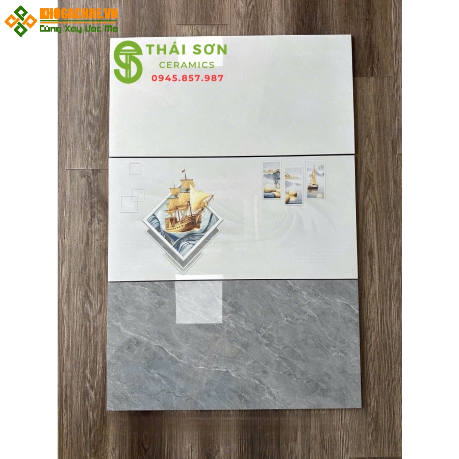 Gạch ốp tường cmc 40x80 bóng kiếng