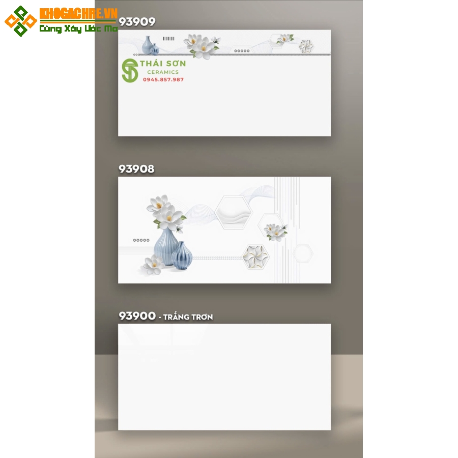 Gạch ốp tường trắng trơn 40x80 vitto bóng kính giá tốt