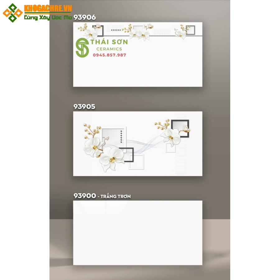 Gạch ốp tường vitto 40x80 trắng tinh bóng kiếng