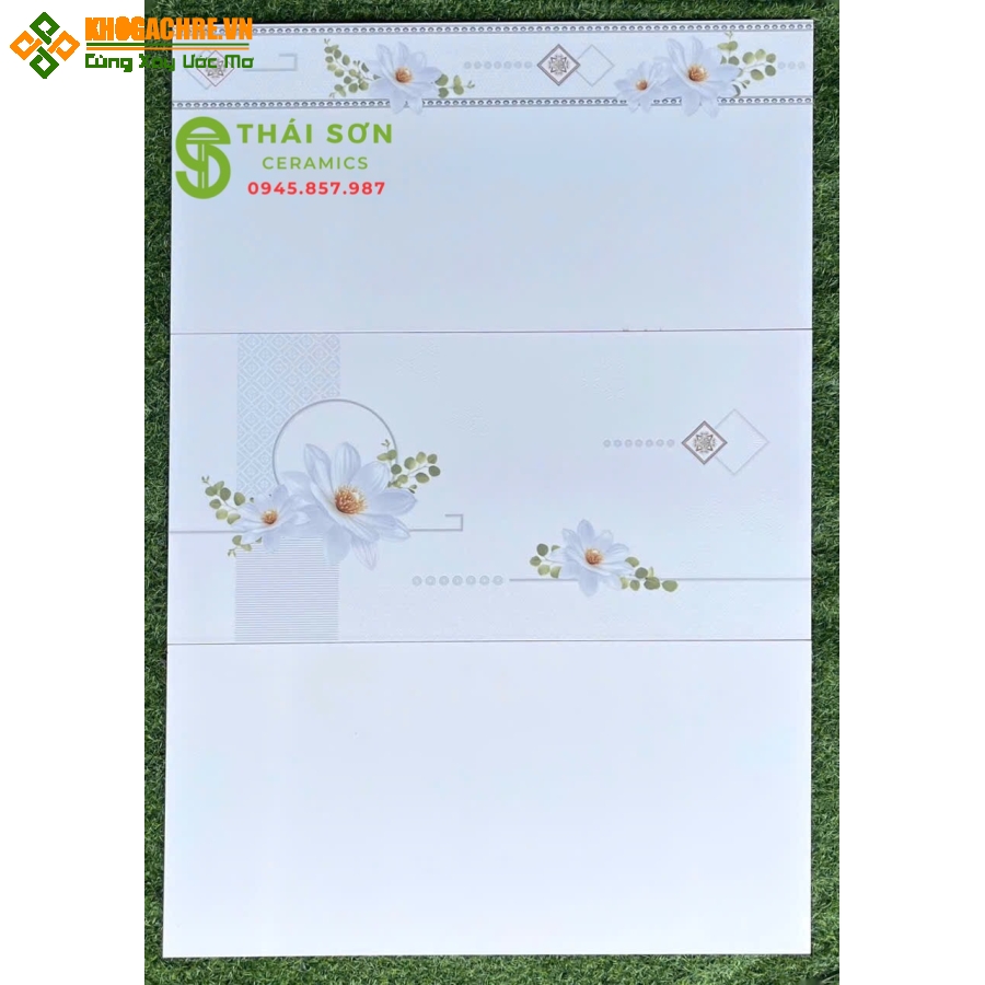 Gạch phương nam 40x80 ốp tường màu trắng trơn