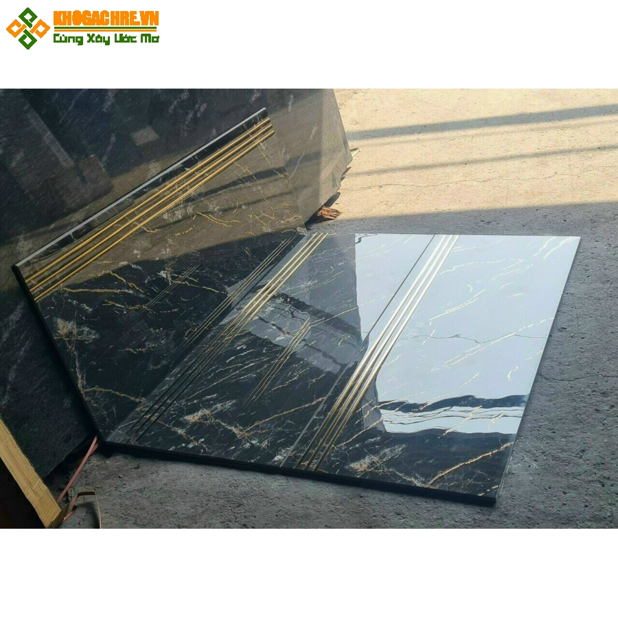 Gạch cầu thang 47x120 khắc kim tông xám đậm