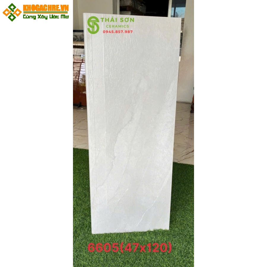 Gạch lát cầu thang 47x120 vân gỗ trung quốc