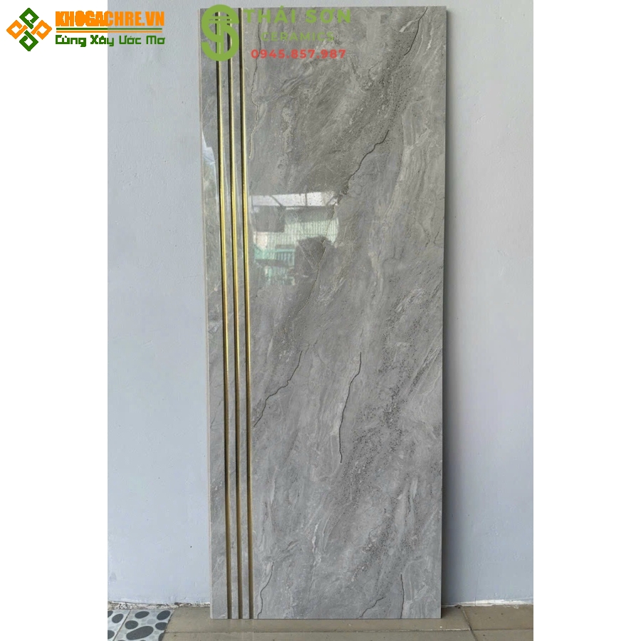 Gạch lát cầu thang trung quốc 47x120 màu xám