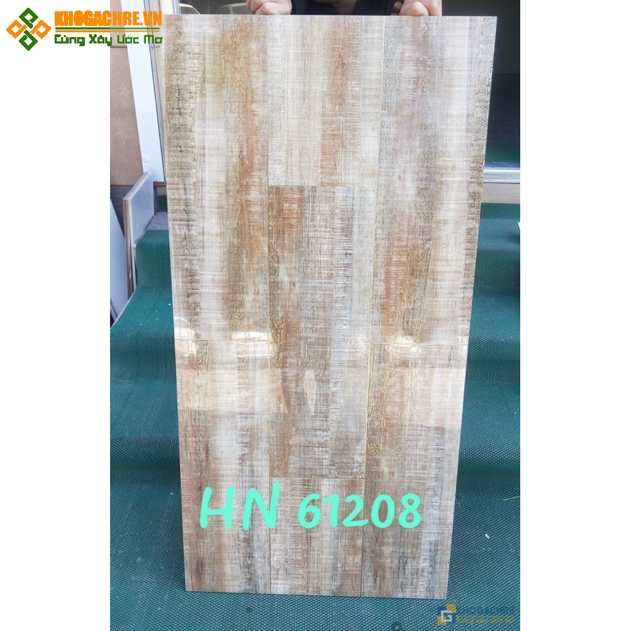 Gạch lát nền vân gỗ 60×120 nhũ vàng ánh kim