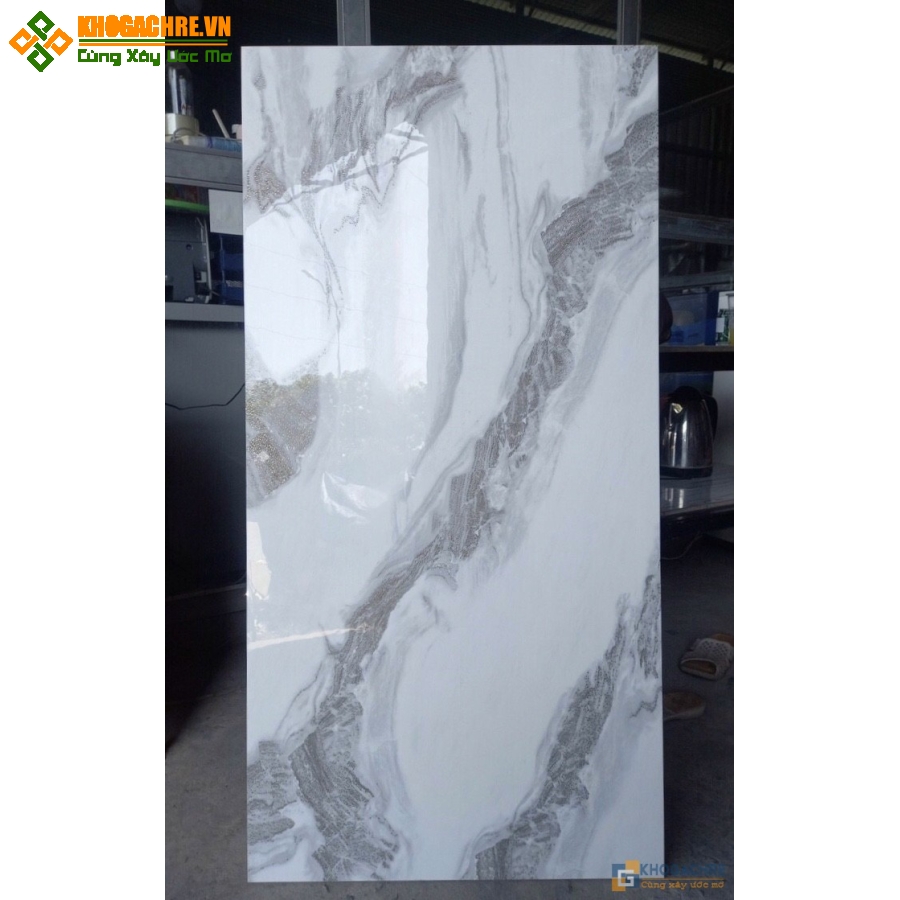 Gạch lát nền 60×120 ánh kim bạc cao cấp