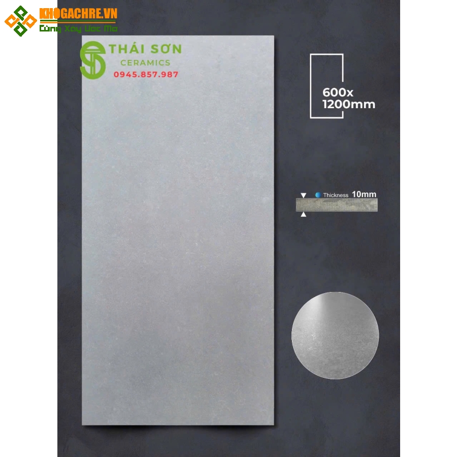 Gạch apodio 60x120 lát nền mờ tinh thể màu xi măng nhạt