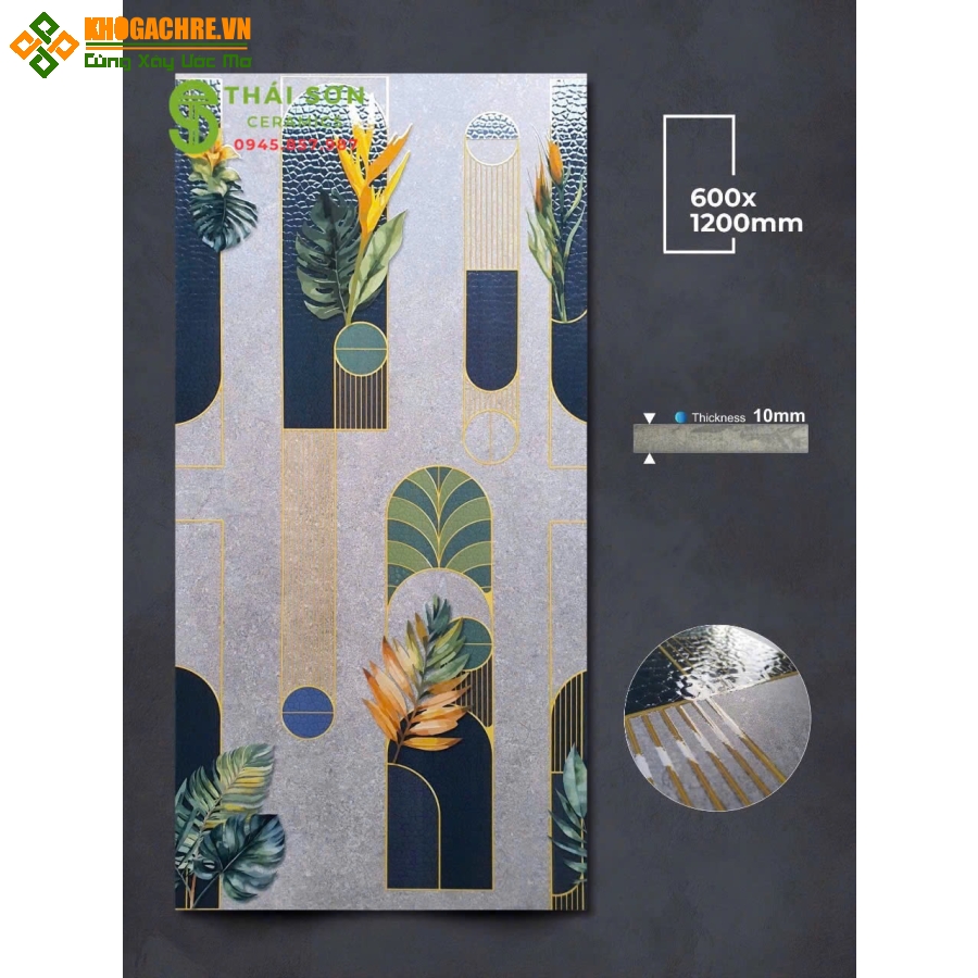 Gạch apodio cao cấp 60x120 hiệu ứng rải hạt họa tiết đẹp
