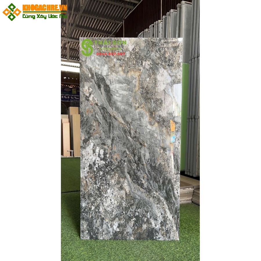 Gạch lát nền 60x120 catalan bóng kiếng vân đá marble