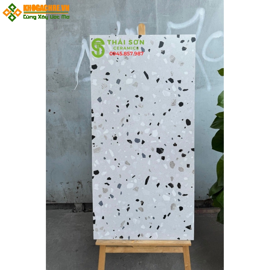 Gạch ốp lát matt mờ terrazzo 60x120 ấn độ