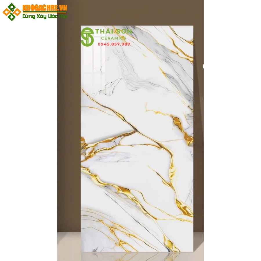 Gạch ấn độ 60x120 lát nền bóng kiếng nhũ vàng cao cấp
