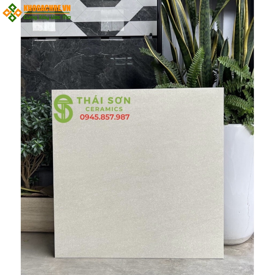 Gạch lát nền 60x60 đá mờ tông vàng nhạt