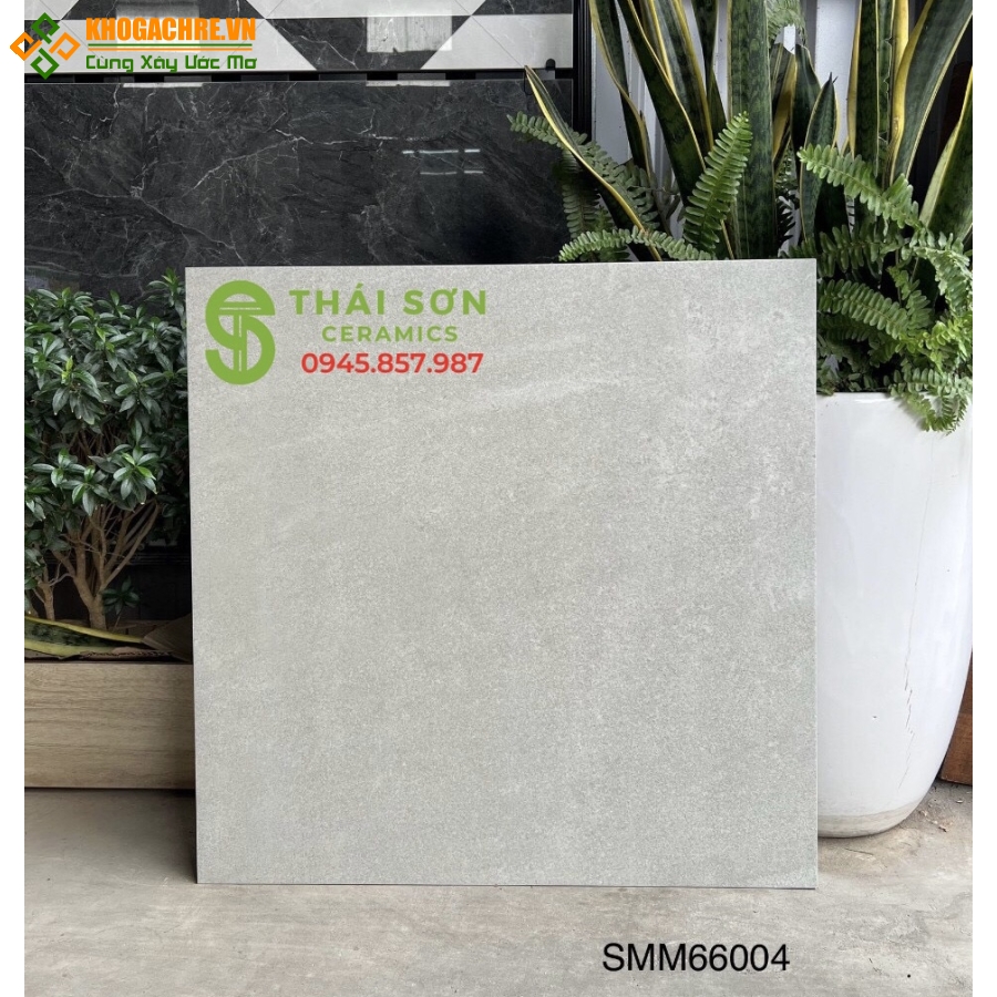 Gạch matt mờ 60x60 lót nền ban công 