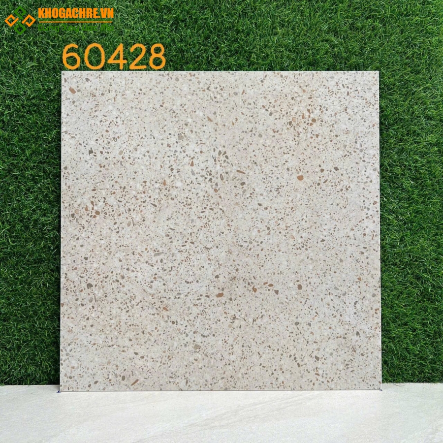 Mẫu gạch đá mờ 60x60 terrazzo 