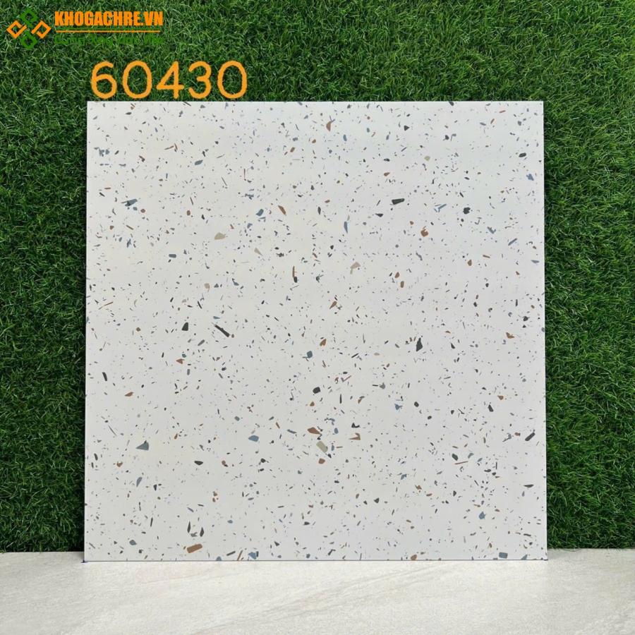 Gạch ốp tường phòng khách 60x60 terrazzo đá mài 