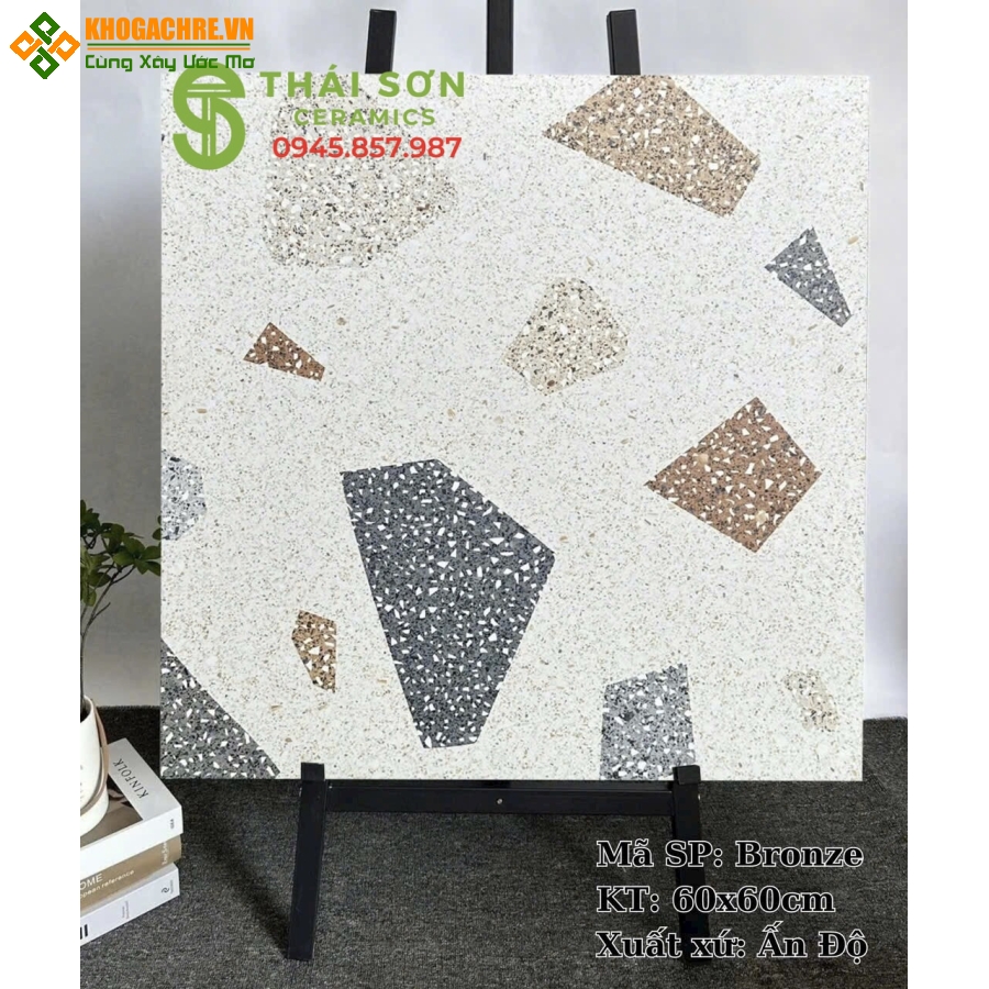 Gạch terrazzo 60x60 đá mờ ấn độ