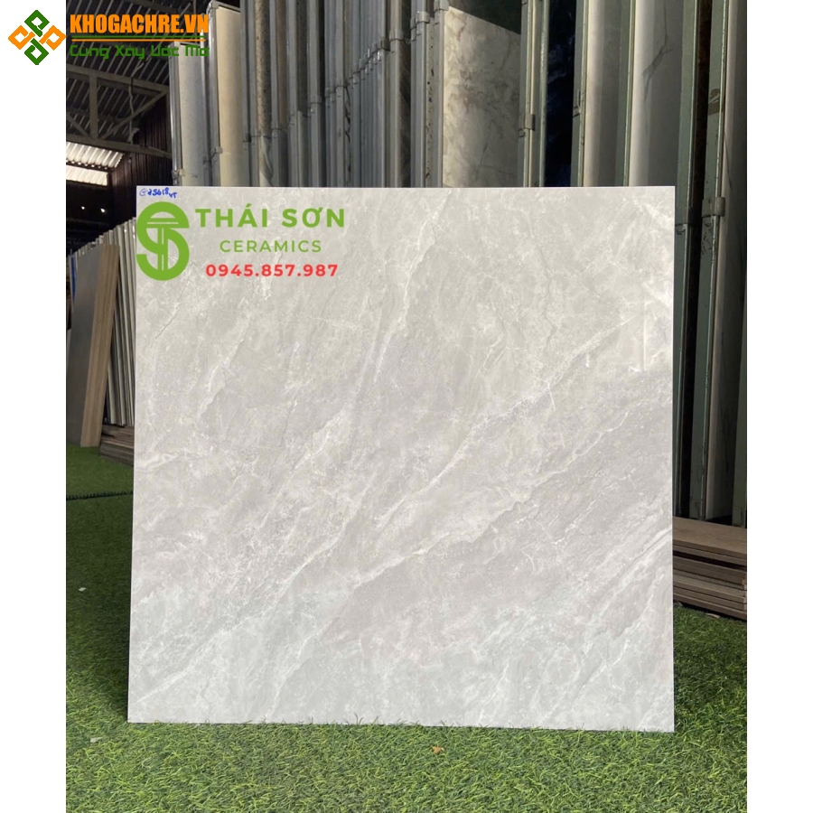 Gạch vitto bóng kiếng vân xám 60x60 lát nền nhà phố