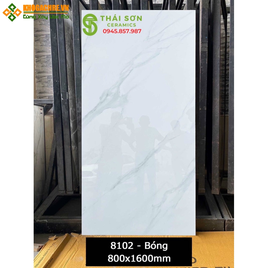 Gạch ấn độ 80x160 trắng vân bóng kiếng giá tốt