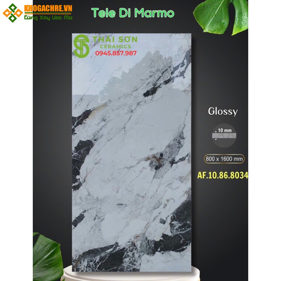 Gạch apodio ốp tường 80x160 vân đá siêu bóng