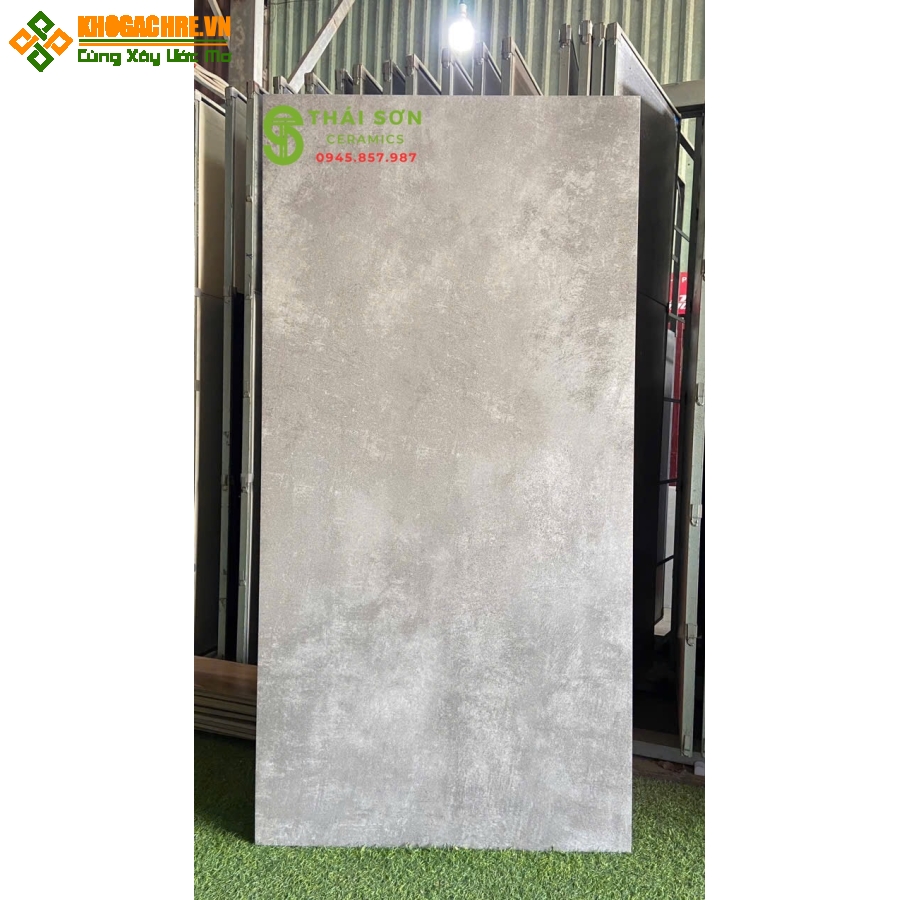 Gạch ấn độ mờ baby skin 80x160 màu xám bê tông cao cấp