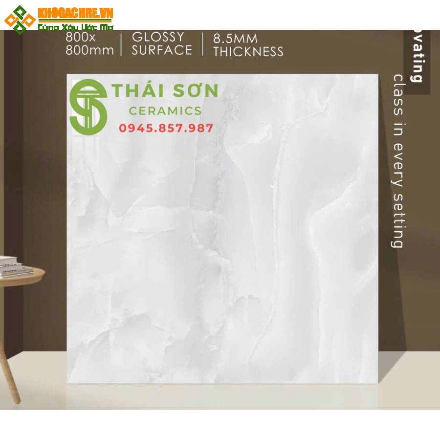 Gạch ấn độ 80x80 lát nền xám vân đá bóng kiếng mới nhất