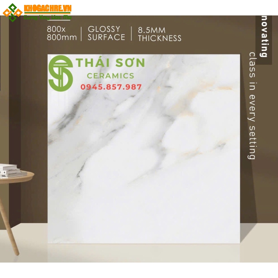 Gạch ấn độ 80x80 lát nền bóng kiếng mới nhất tại Cần Giuộc