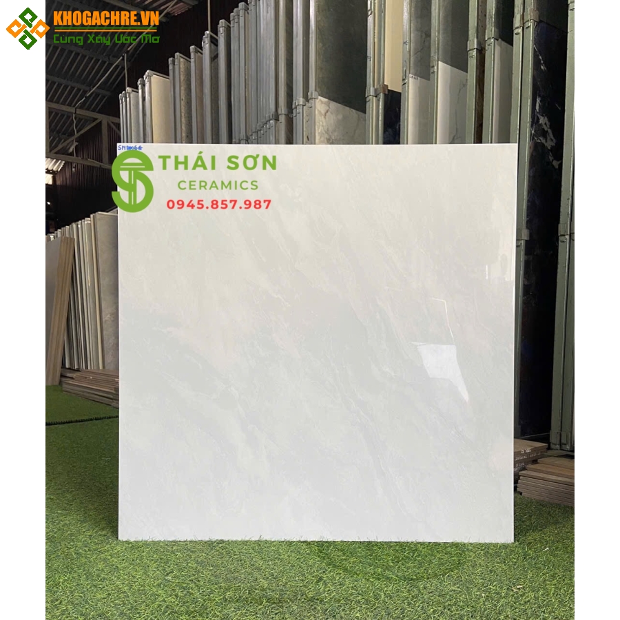 Gạch 80x80 phương nam bóng kiếng màu xám trắng