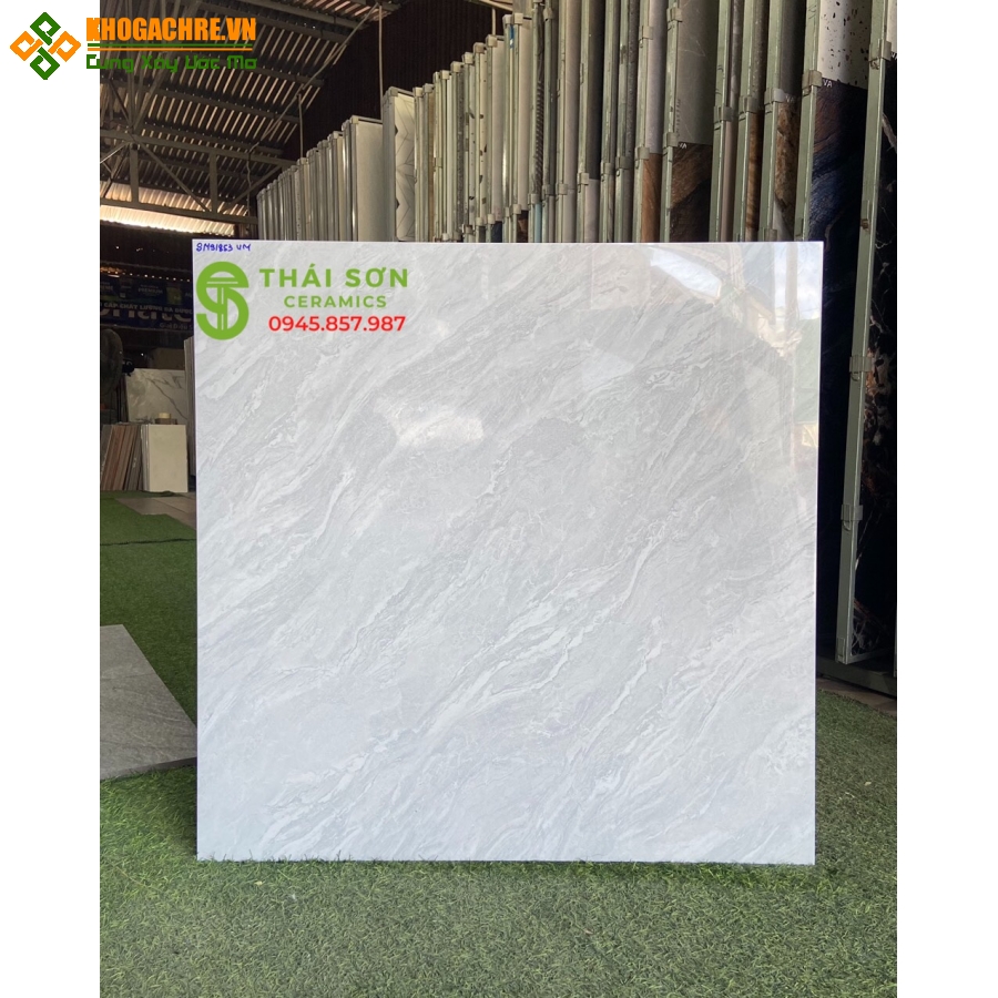Gạch bóng kiếng 80x80 vân mây xám giá rẻ