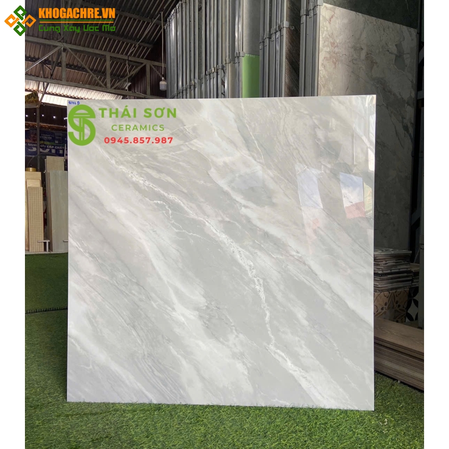 Gạch toko bóng kính 80x80 lát nền nhà phòng khách