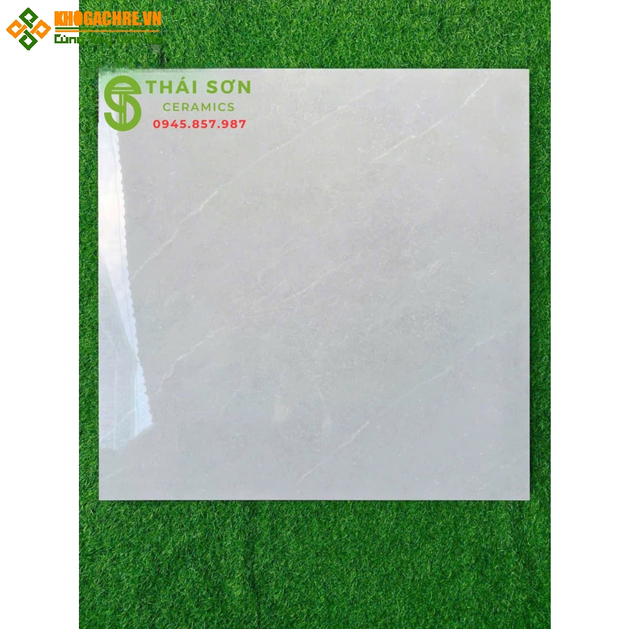 Gạch Vicenza 80x80 bóng kiếng màu xám bóng kiếng