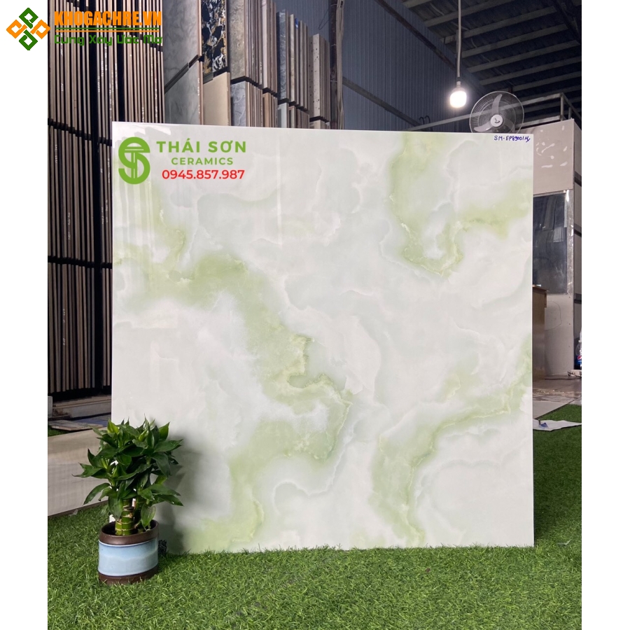 Gạch cao cấp 80x80 ý mỹ vân xanh cẩm thạch mới nhất 2023