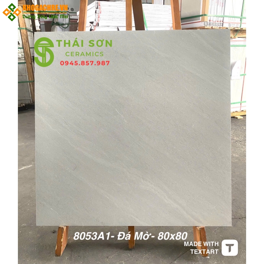 Gạch á mỹ 80x80 đá mờ lát nền phòng khách đẹp