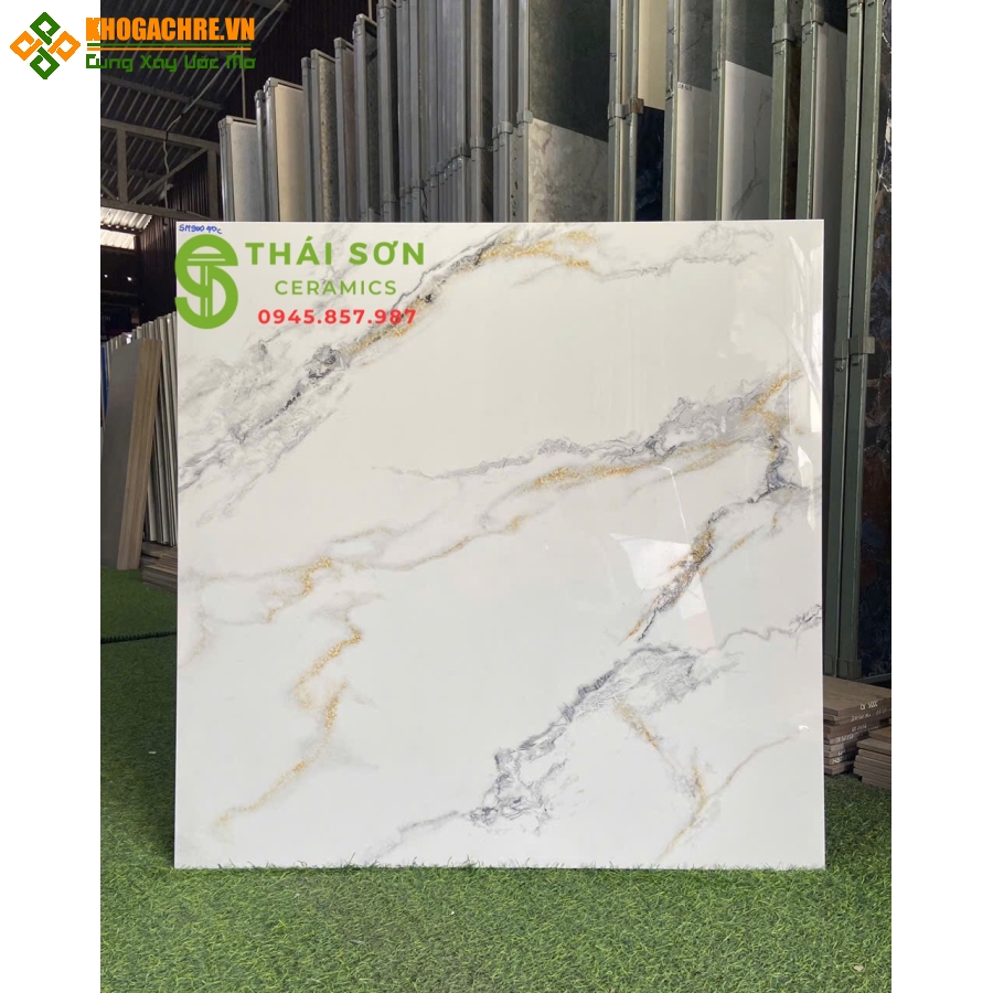 Gạch 80x80 catalan xmart bóng kiếng lát nền phòng khách