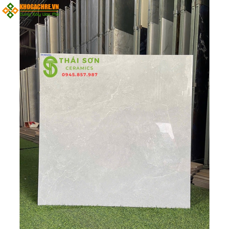 Gạch lát nền màu xám 80x80 catalan xsmart bóng kiếng 