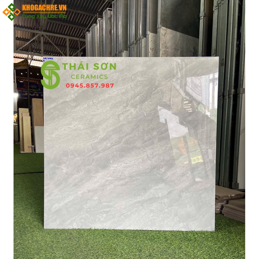 Gạch lát nền cmc 80x80 bóng kiếng màu xám giá rẻ