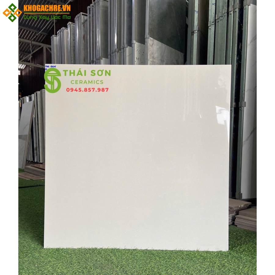 Gạch lát nền cmc 80x80 bóng kiếng màu xà cừ vàng