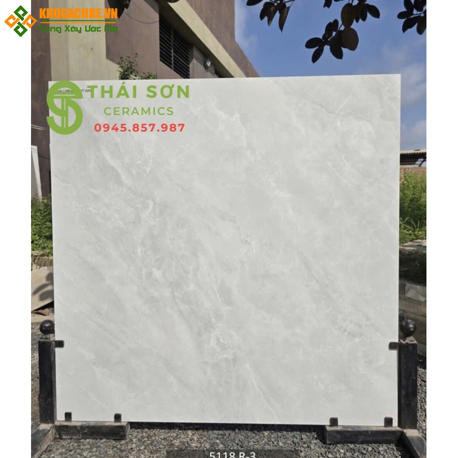 Gạch ấn độ 120x120 ốp lát màu xám bóng kiếng
