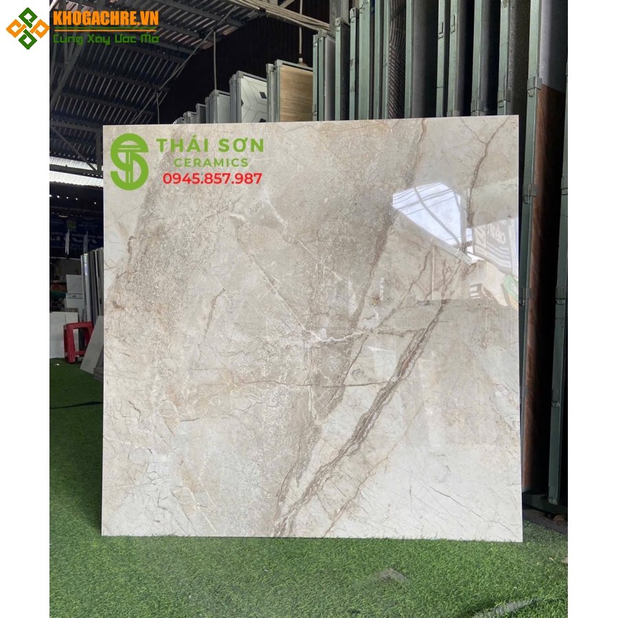Gạch ấn độ 120x120 vân đá bóng kiếng cao cấp