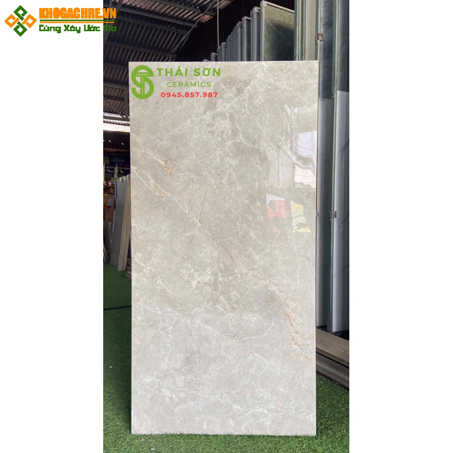Gạch 60x120 ấn độ bóng kiếng vân đá lát nền nhà phố