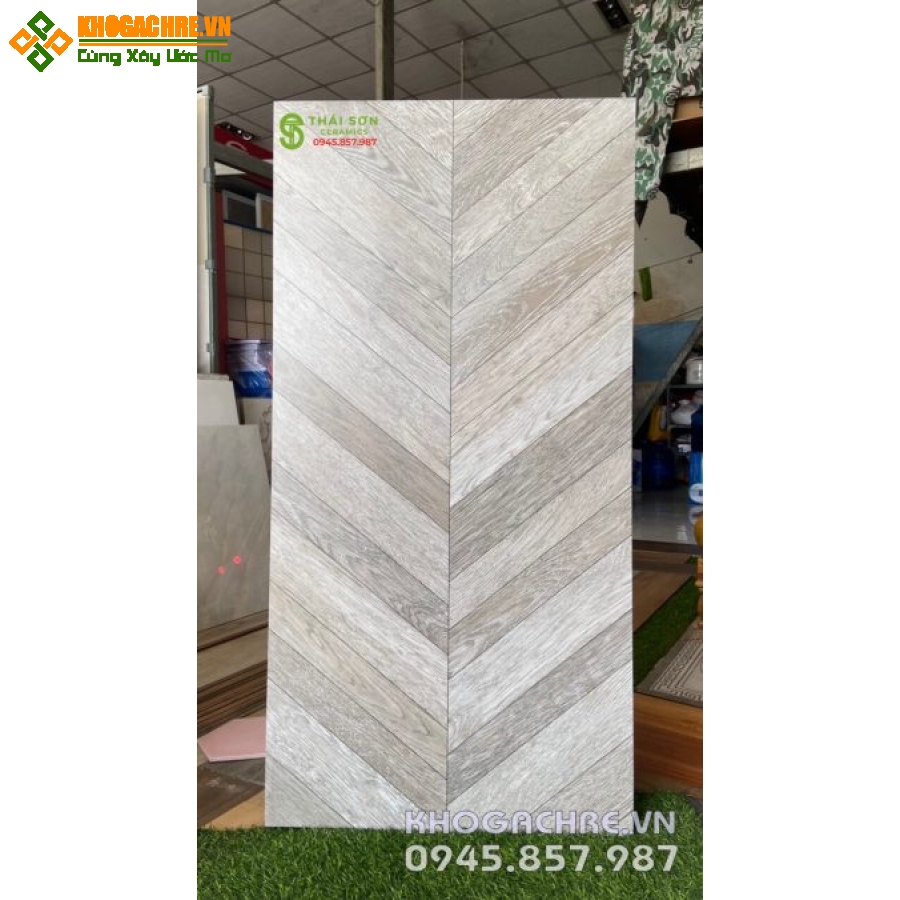 Gạch vân gỗ xương cá 60×120 ấn độ