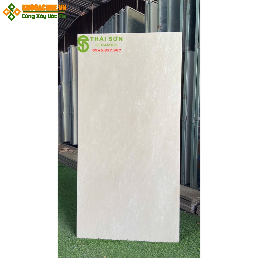 Gạch 60x120 ấn độ kem mờ ốp tường phòng tắm