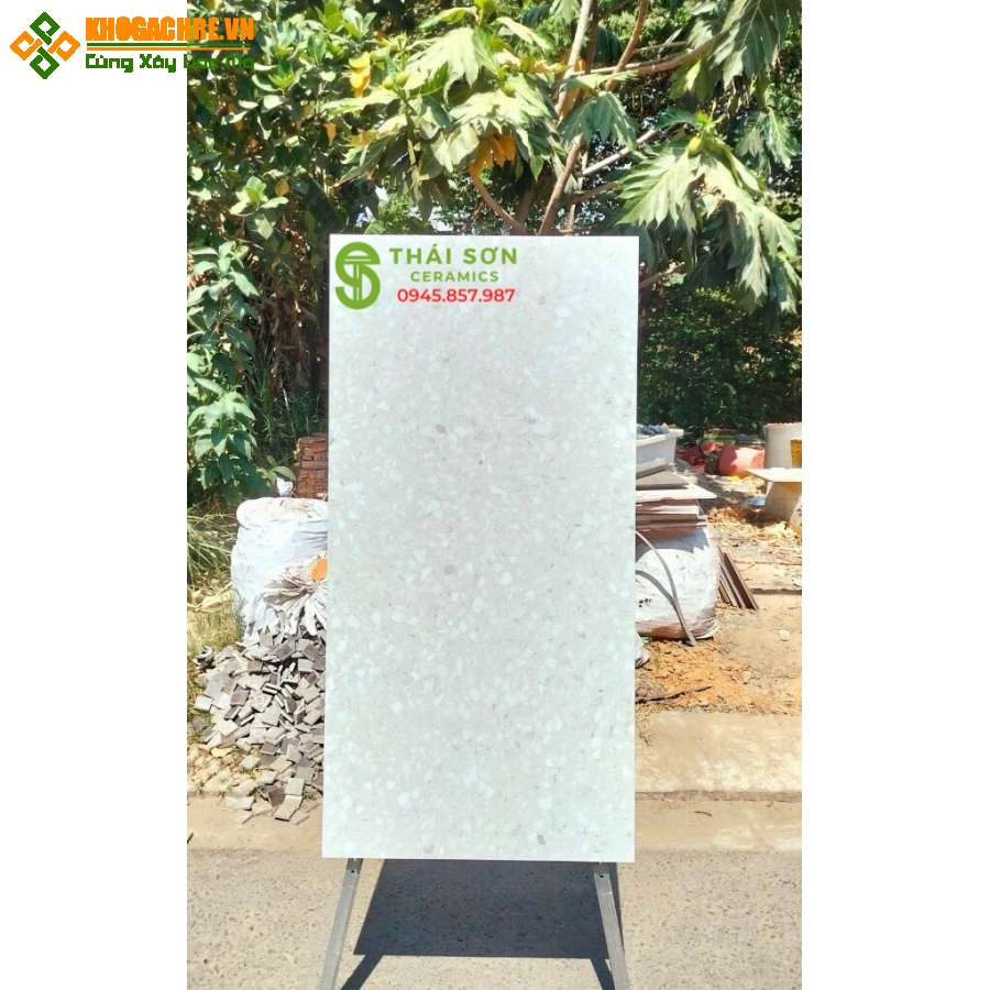 Gạch lót nền terazzo cao cấp 60x120 matt mờ ấn độ