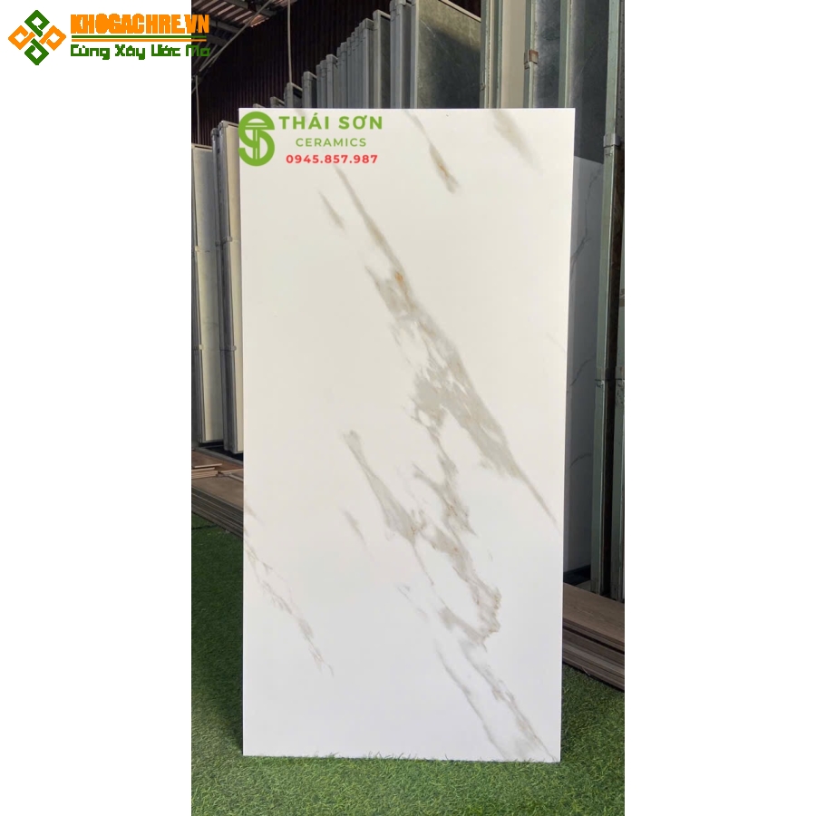 Gạch ấn độ 60x120 matt mờ lát nền trắng vân 